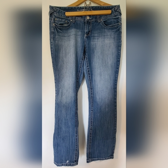 Maurices size 14 long Straight leg distressed jeans - Picture 6 of 11